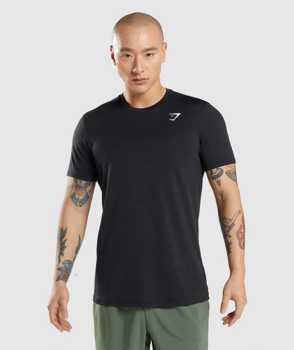 Panske Tricka Gymshark Arrival Čierne | GU8263579